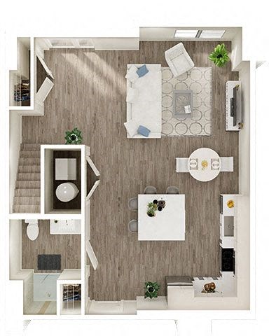 Floor plan for 2 beds, 2 baths, 1438 sqft