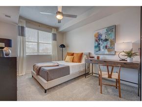 South Salt Lake City apartment for rent - a bedroom with a bed and a desk
