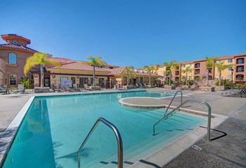 Sparkling swimming pool