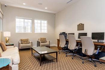 Business center w/ multi-function printer