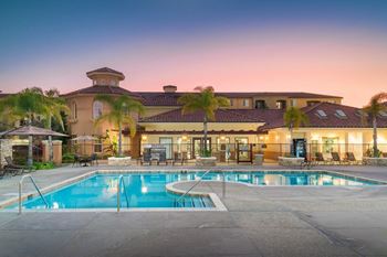 Cool blue swimming pool