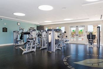 Free weights and cardio equipment
