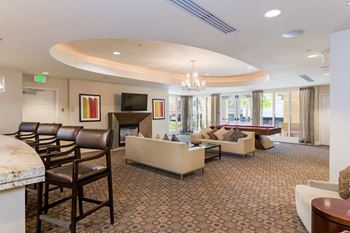 Contemporary lobby area