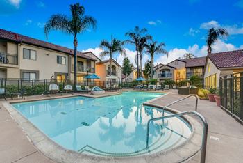 Sparkling swimming pool