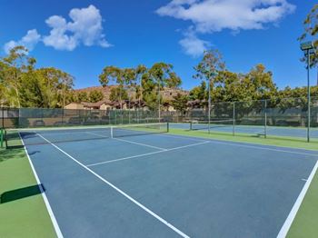 Lighted tennis court
