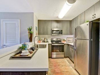 Stainless steel appliance package including dishwasher