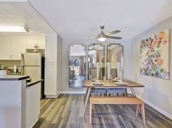 Separate dining area