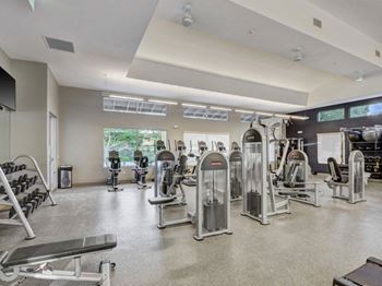 Fitness center with updated equipment