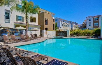 Resort style pool area