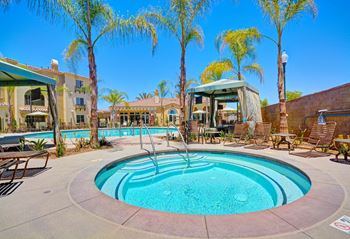 Hot tub with spa