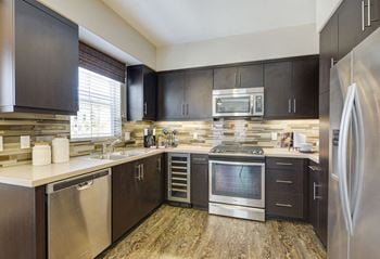 Model unit kitchen at avino