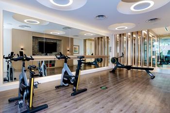 Fitness center with cardio equipment