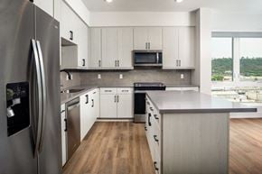 San Diego apartment for rent - Apartment kitchen island and countertops.