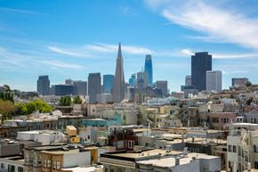 San Francisco apartment for rent - a view of the san francisco skyline