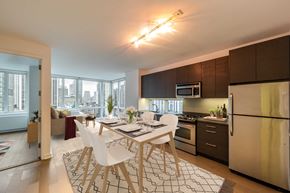 New York apartment for rent - kitchen and living room