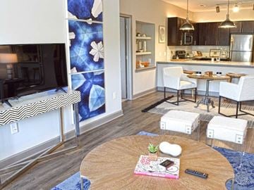 Indian Land apartment for rent - a living room with a table and a television