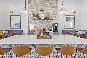 San Marcos apartment for rent - Dining room with table at Emerson at Trace, San Marcos, TX, 78666