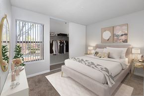 Martinez apartment for rent - a bedroom with a large bed and a window