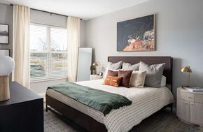Durham apartment for rent - Bedroom with large window at Alta Davis, Durham