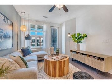 Charlotte apartment for rent - a living room with two couches and a coffee table