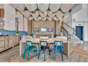 Charlotte apartment for rent - a large dining room with a table and chairs