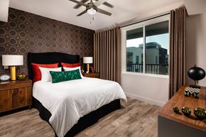 North Hollywood apartment for rent - a bedroom with a bed and a window