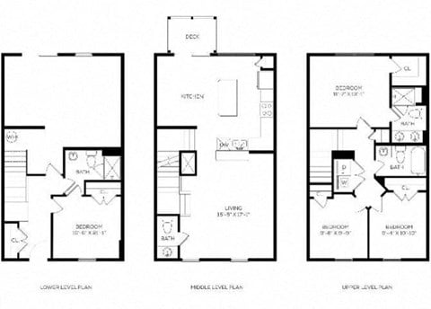 Floor plan for 4 beds, 2.5 baths, 1678 sqft