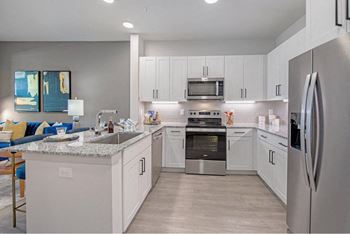 Kitchen with modern equipment