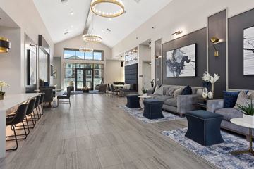 Phoenix apartment for rent - a living room with couches and chairs and a table