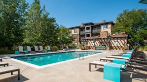 Denver apartment for rent - the swimming pool at the resort at governors crossing