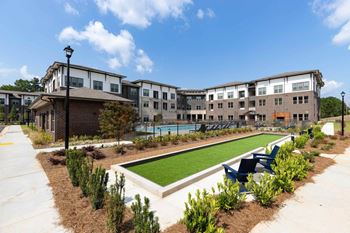 Activity lawn with outdoor games
