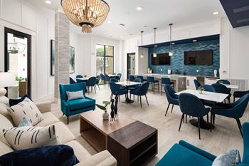 Catering kitchen in reservable lounge area