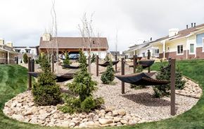 Heber apartment for rent - Comfortable hammock bar in a beatiful outdoor space surrounded by trees and mountain air at Klein Huis in Heber Utah