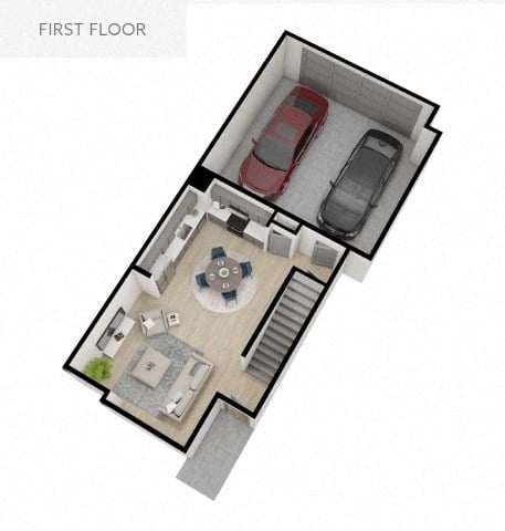 Floor plan for 3 beds, 2 baths, 1944 sqft