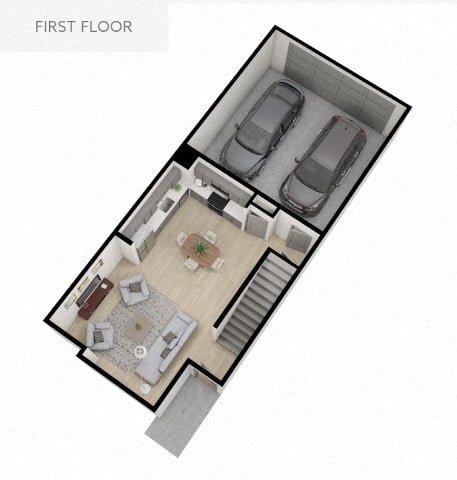 Floor plan for 4 beds, 3 baths, 1944 sqft