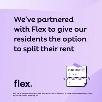 Flexible rent payment options through flex
