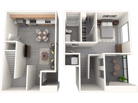 Floor plan for 1 bed, 1 bath, 788 sqft