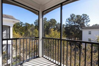 Private screened patio or balcony