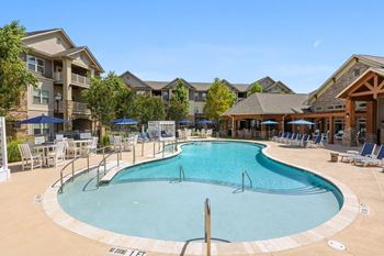 Sparkling resort-style swimming pool