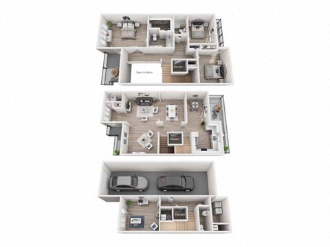 Floor plan for 3 beds, 2 baths, 3400 sqft