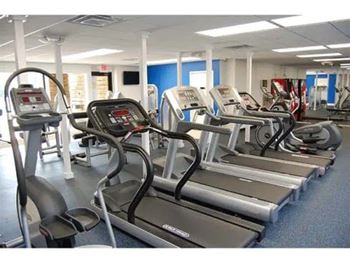 24-Hour fitness studio with cardio machines