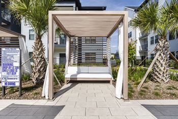 Expansive sundeck with lounge chairs