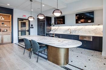 Club room with event kitchen