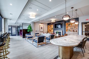Club room with event kitchen