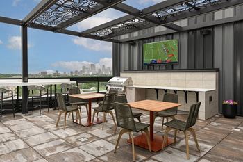 Outdoor tv lounge