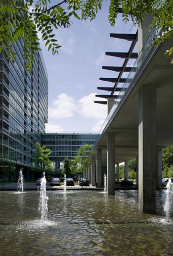 Landscaped courtyards