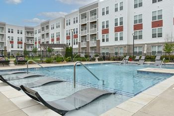 Resort-style swimming pool