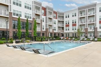 Resort-style swimming pool