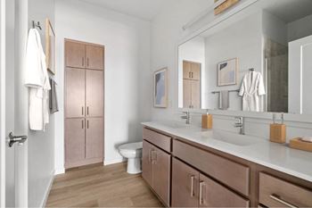 Two-toned designer cabinets