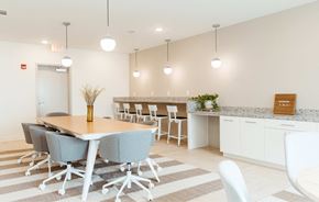 Madison apartment for rent - A conference room with a table and chairs.